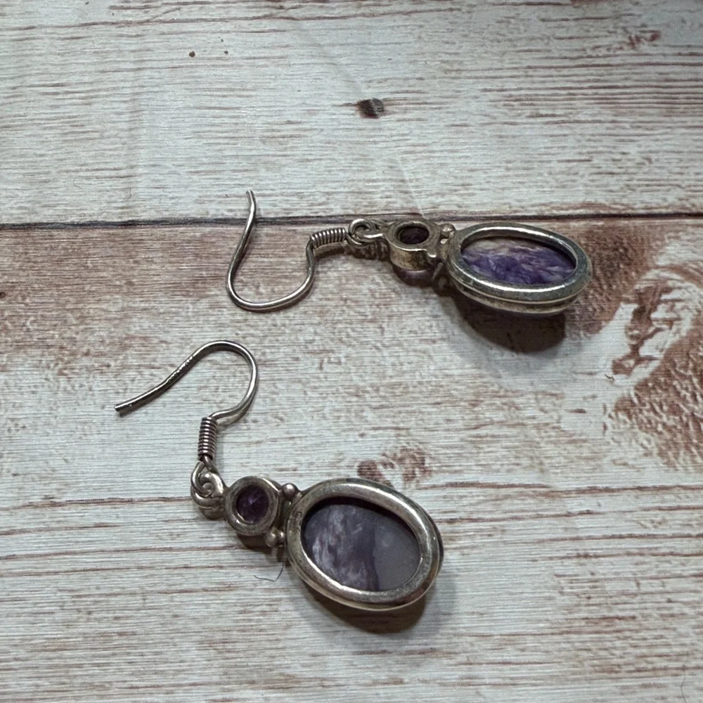 Elegant Purple Stone Jewelry Set